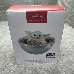 Hallmark Keepsake Star Wars‎ Grogu In Hovering Pram Ornament 2024